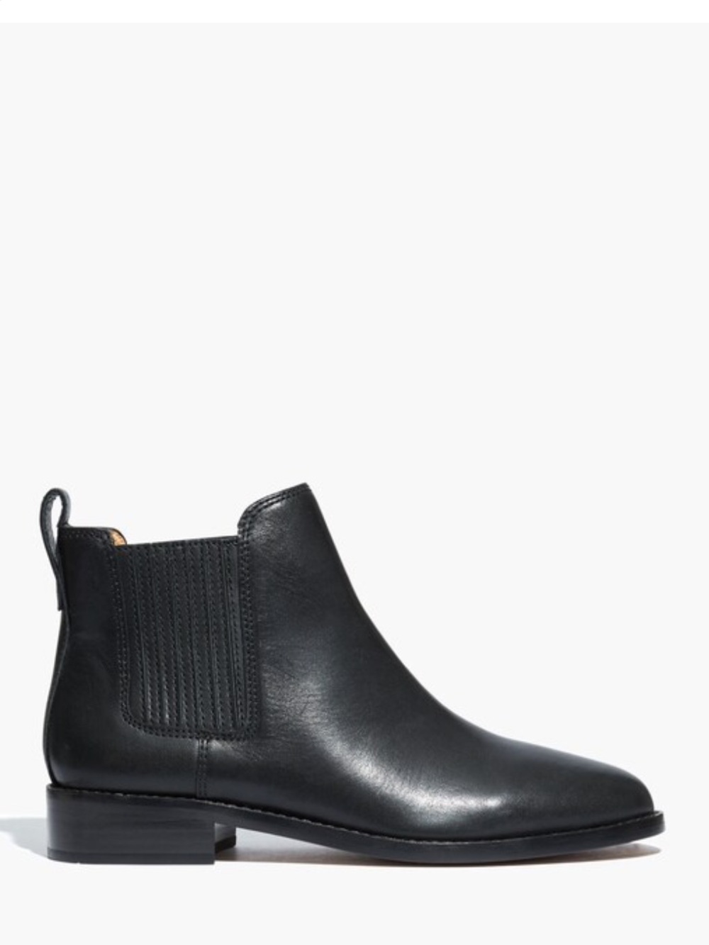 Madewell Ainsley Chelsea Boots Black Sz 7 Classic Minimalist
